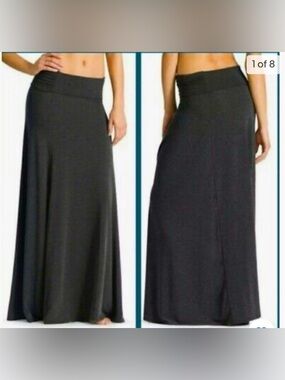 Athleta Charcoal Grey Maxi Skirt, size Medium
